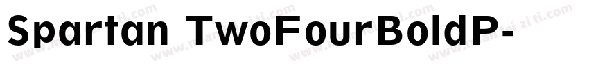 Spartan TwoFourBoldP字体转换